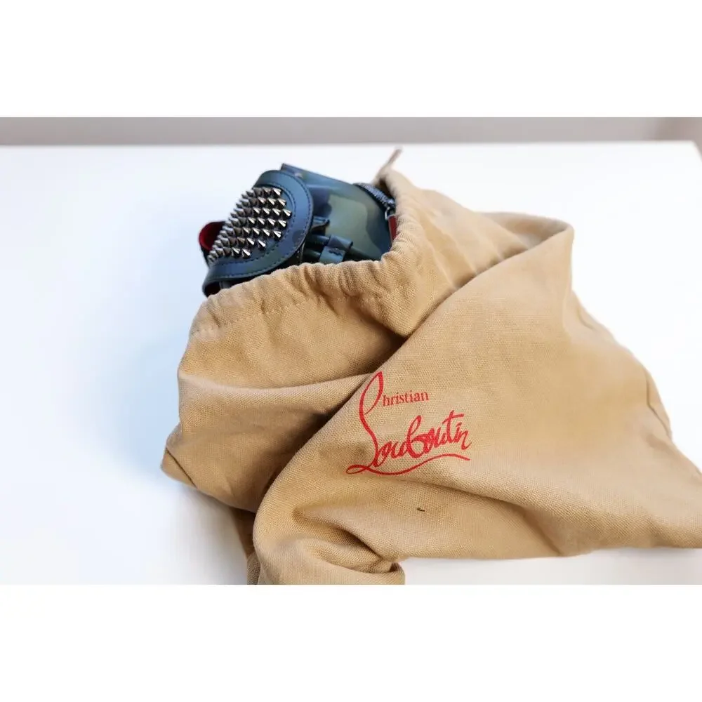 Christian Louboutin Explorafunk Keyring Camouflage Spiked Leather Mini Backpack
